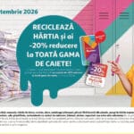 Auchan a dat din nou startul campaniei de reciclare: Ce trebuie să faci cu hârtiile vechi pentru a primi reduceri la caiete campanie reciclare auchan reducere caiete