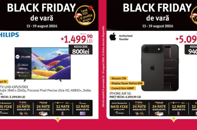 Catalog Black Friday de Vară la Altex 13-19 august 2026: Reduceri spectaculoase și oferte de top Catalog Black Friday de Vară la Altex 13-19 august 2026