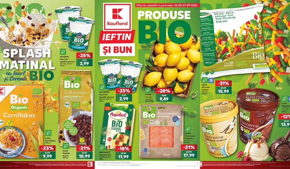 Catalog Kaufland 26 August 2026: Reduceri la Produse BIO – Cum Să Mănânci Sănătos cu Bani Puțini Catalog Kaufland 26 August 2026 Reduceri la Produse BIO