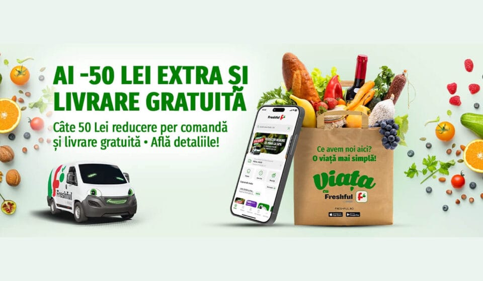 Cod reducere Freshful: Economisește 50 Lei EXTRA și ai livrare gratuită la prima comandă Cod reducere Freshful 50 Lei EXTRA