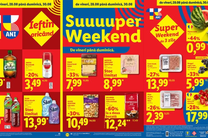 Oferte Super Weekend Lidl 28-30 august 2026