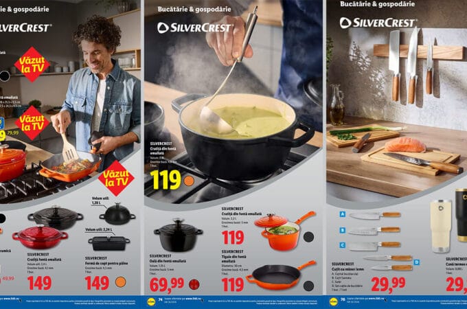 Ustensile de bucătărie Silvercrest la reducere în noul catalog Lidl din 31 august 2026