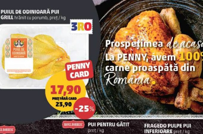 Reduceri spectaculoase la carne și mezeluri în noul catalog Penny din 19 august 2026: Vezi cele mai bune oferte! carne și mezeluri în noul catalog Penny din 19 august 2026