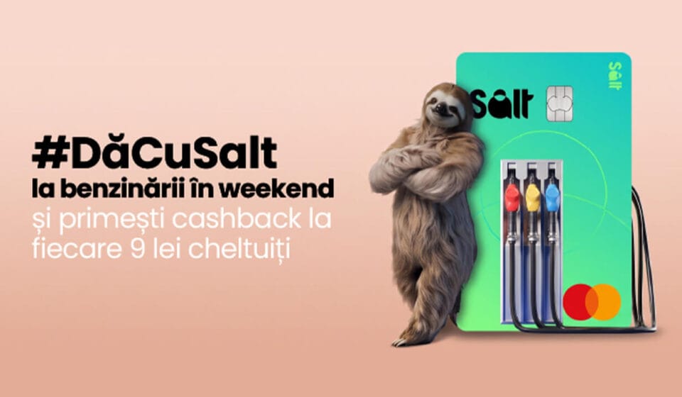 cashback la fiecare alimentare cu carburant folosind cardul Salt