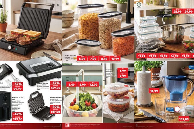 Oferte spectaculoase la electrocasnice și ustensile de bucătărie în noul catalog Kaufland din 19 august 2026 electrocasnice și ustensile de bucătărie în noul catalog Kaufland din 19 august 2026