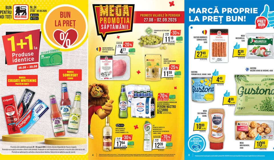 Reduceri și super oferte în noul catalog Mega Image din 27 august 2026: Vezi cele mai bune promoții ale săptămânii! oferte în noul catalog Mega Image din 27 august 2026