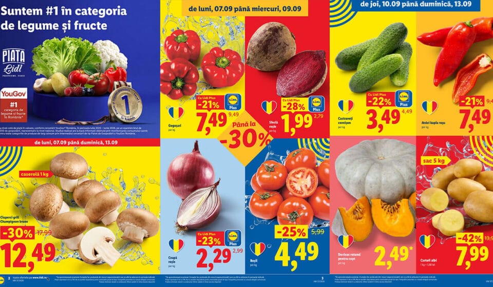 Piața Lidl din 7 Septembrie 2026