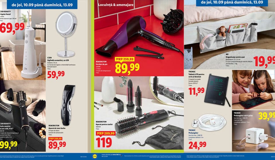Super oferte la gadgets în noul catalog Lidl 7 Septembrie 2026: Tehnologie și îngrijire personală la prețuri imbatabile gadgets în noul catalog Lidl din 7 Septembrie 2026